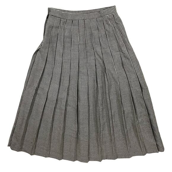 Vintage Talbots Black and White Checkered Skirt - Picture 6 of 7